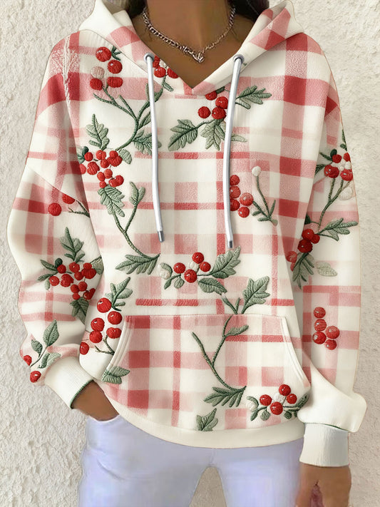 Women's Christmas Funny Art Printed Hoodie