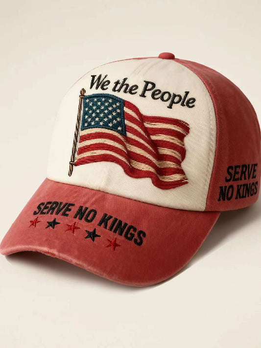 Unisex We The People Serve No Kings Print Hat