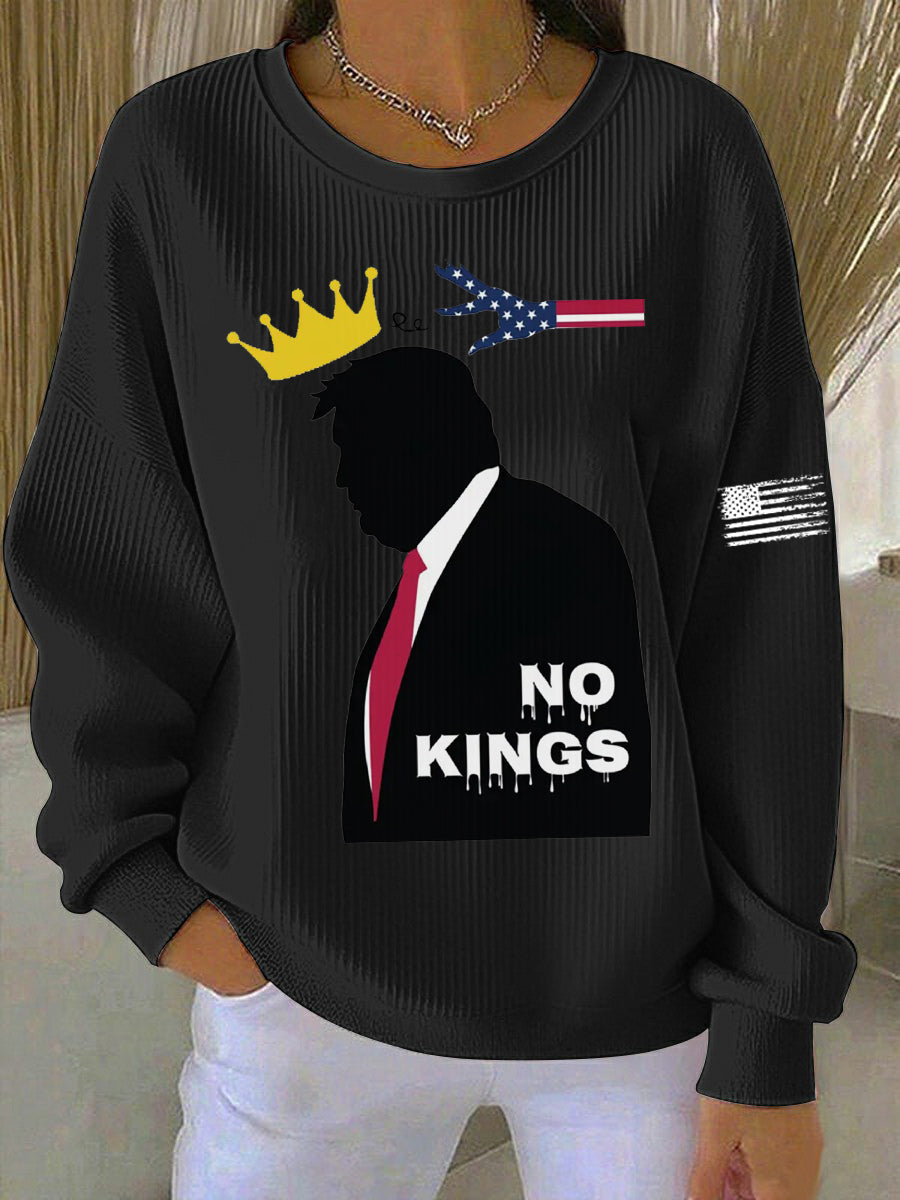 Women's No Kings Printed Sweatshirt