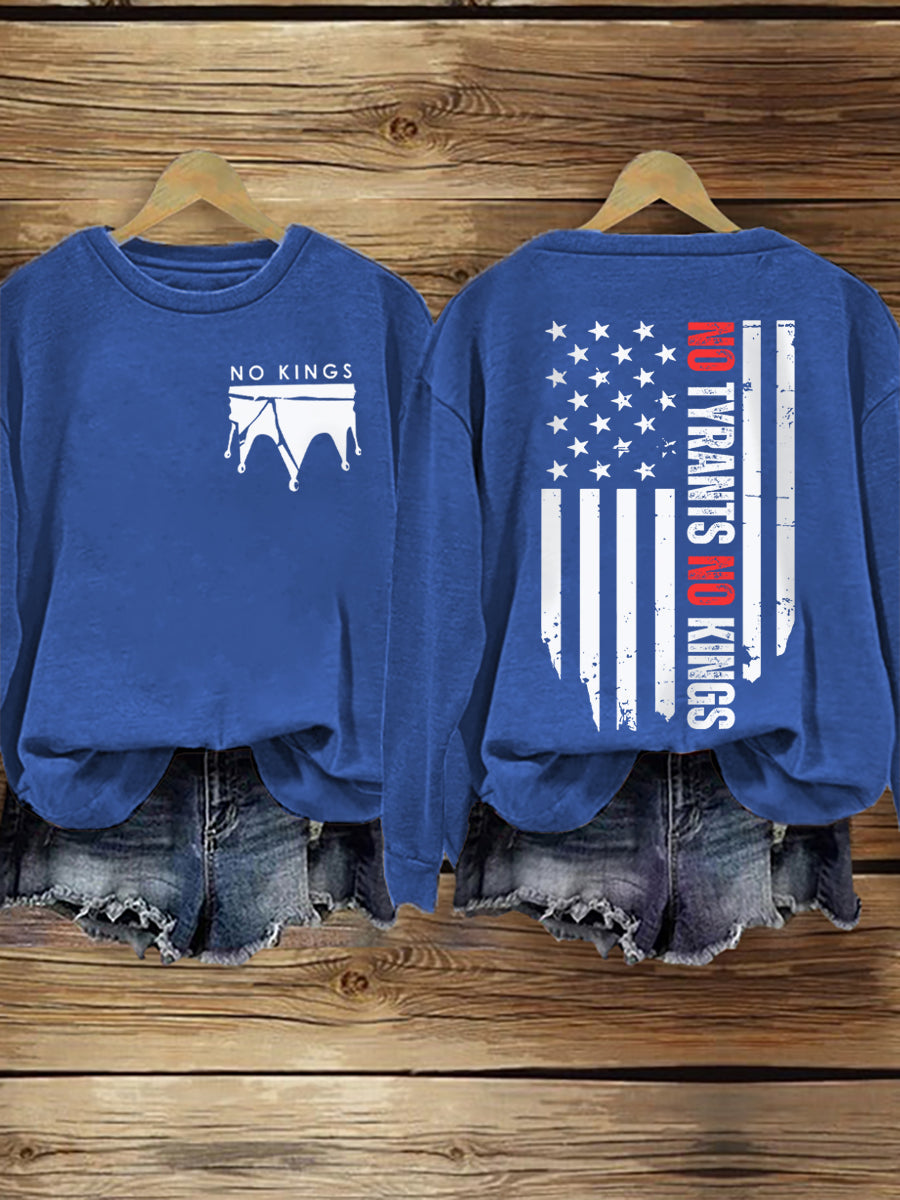 Women's No Kings Print Sweatshirt