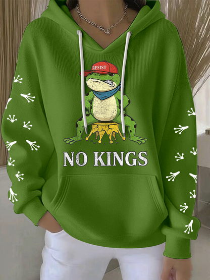 Women's No Kings Frog Resist Hoodie