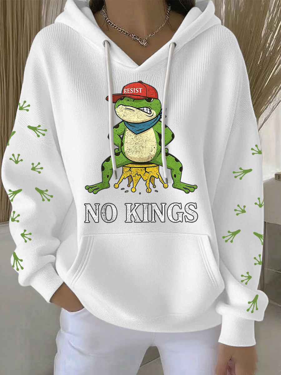 Women's No Kings Frog Resist Hoodie