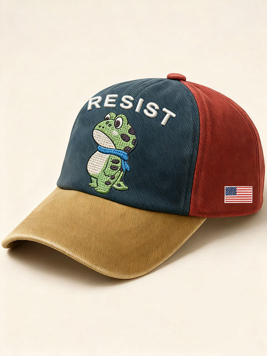 Unisex Frog Resist Print Hat