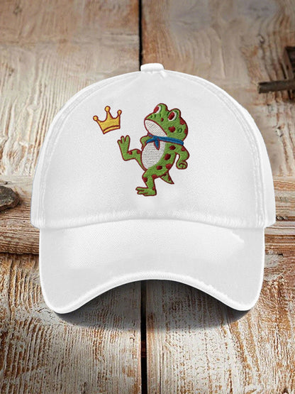 Unisex No Kings Resist Frog Point Print Hat