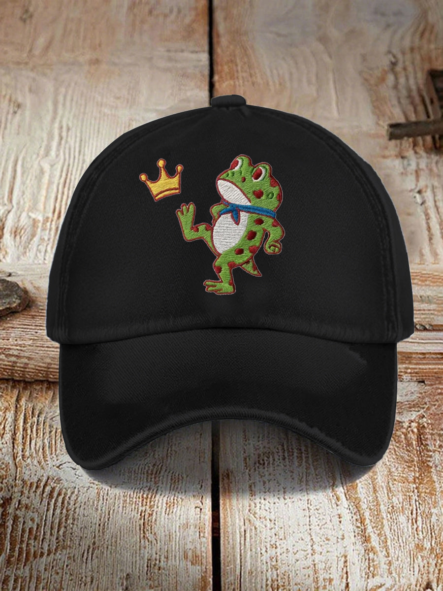 Unisex No Kings Resist Frog Point Print Hat