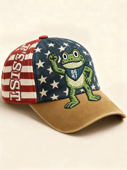 Unisex 8647 FDT Resist Frog Printed Hat