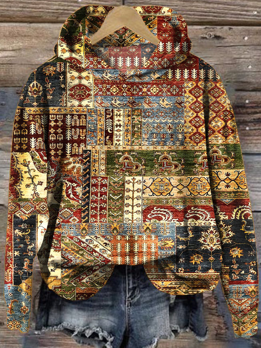 Women's Christmas Art Print Sweater