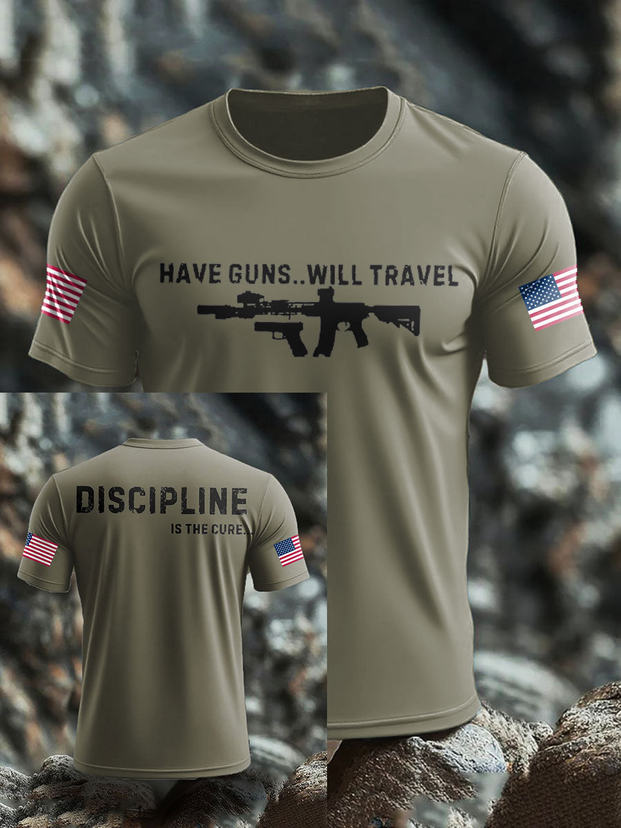 Men's Funny Veteran Retirement Printed T-shirt