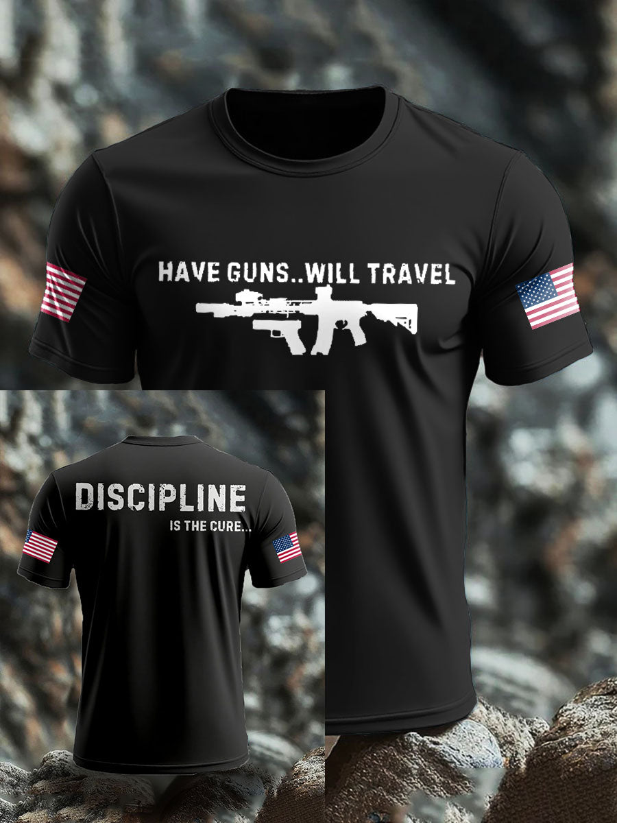 Men's Funny Veteran Retirement Printed T-shirt