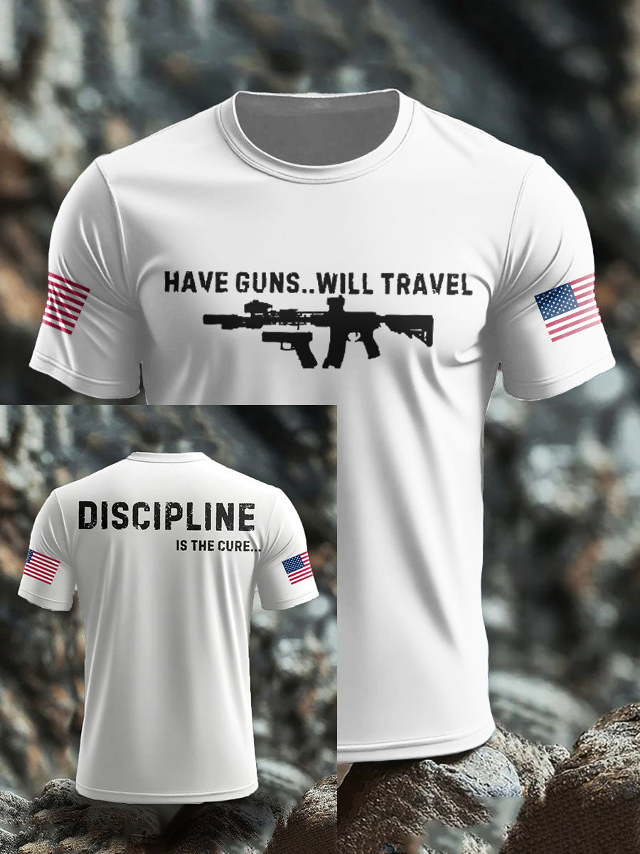 Men's Funny Veteran Retirement Printed T-shirt