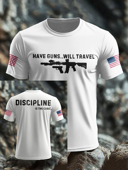 Men's Funny Veteran Retirement Printed T-shirt