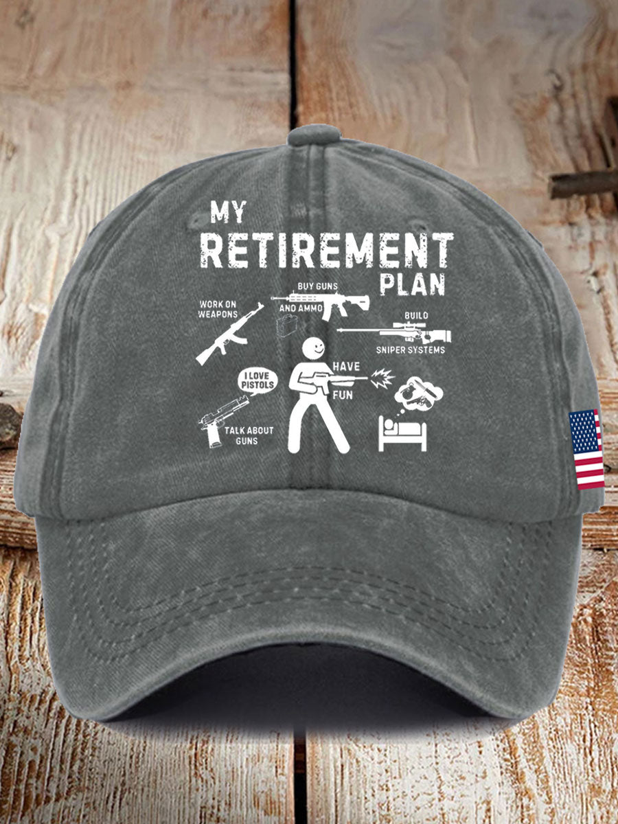 Unisex Funny Veteran Retirement Printed Hat