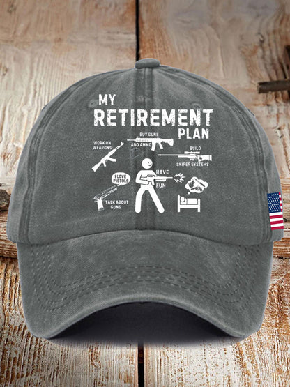 Unisex Funny Veteran Retirement Printed Hat