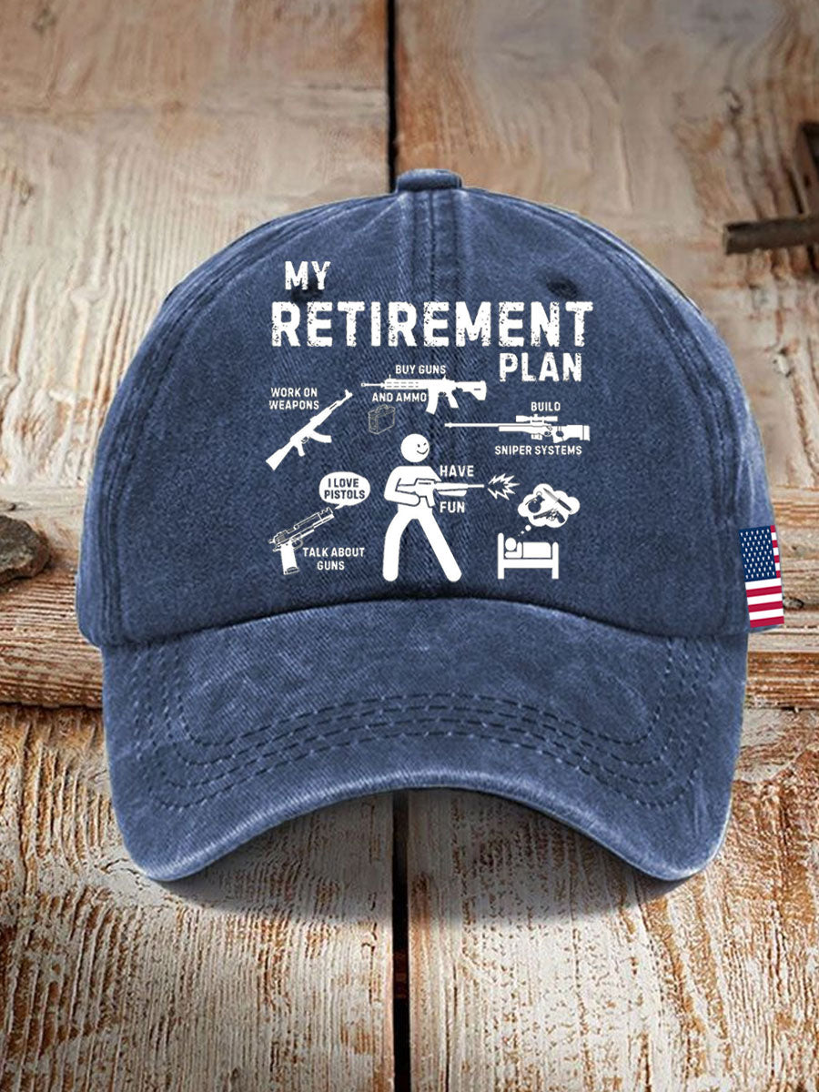 Unisex Funny Veteran Retirement Printed Hat