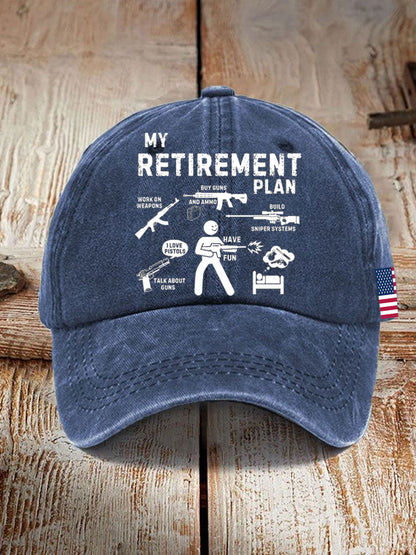 Unisex Funny Veteran Retirement Printed Hat