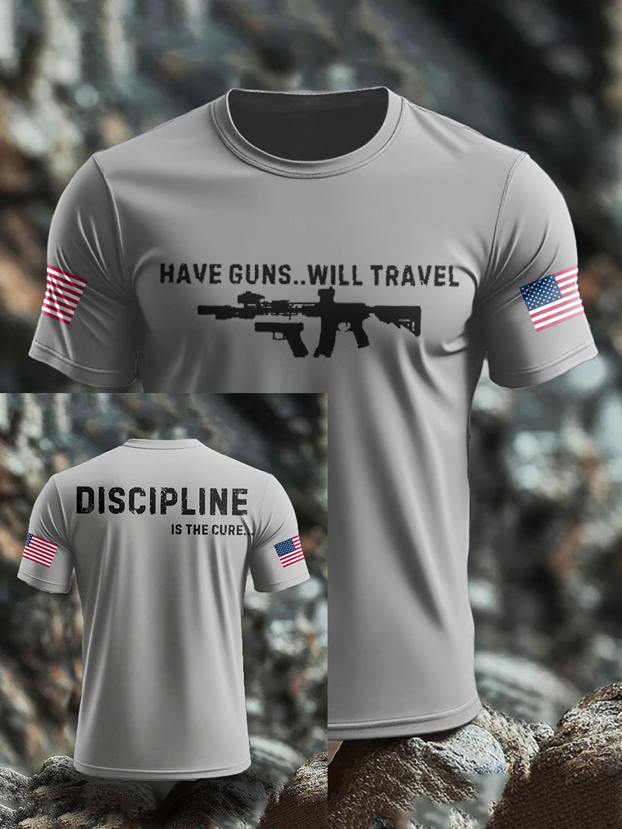 Men's Funny Veteran Retirement Printed T-shirt