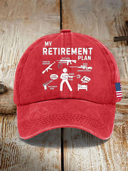 Unisex Funny Veteran Retirement Printed Hat