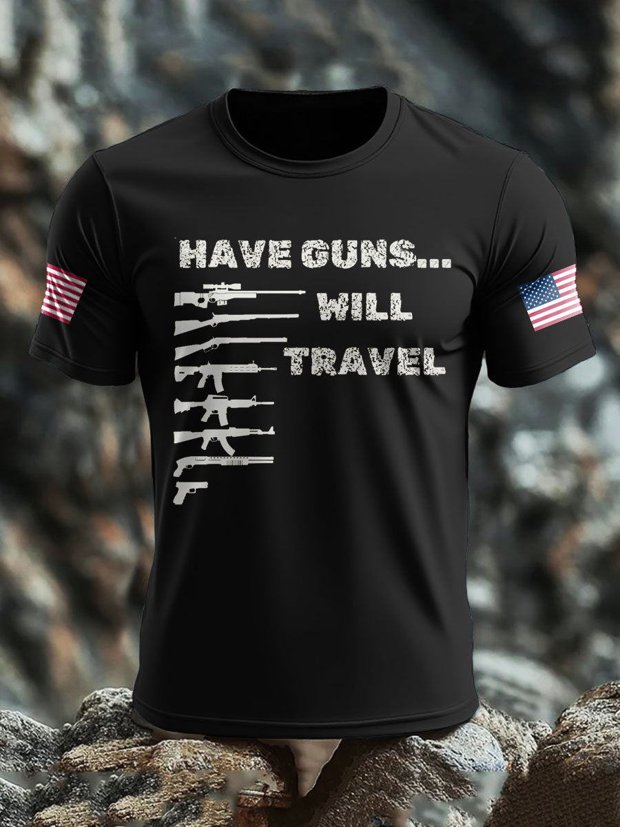 Men's Funny Veteran Retirement Printed T-shirt