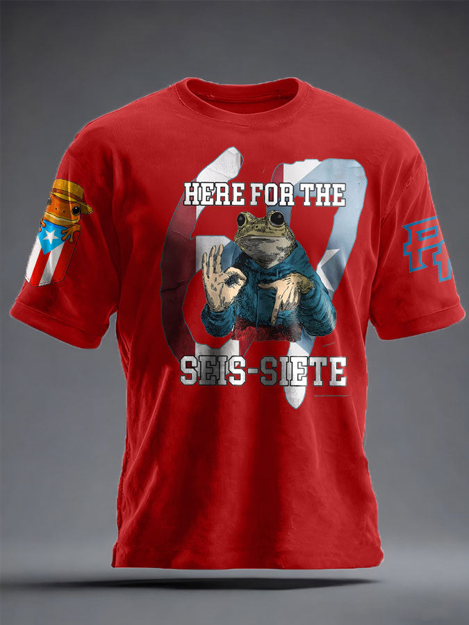 Unisex Bunny Football Music Lover Printed T-shirt