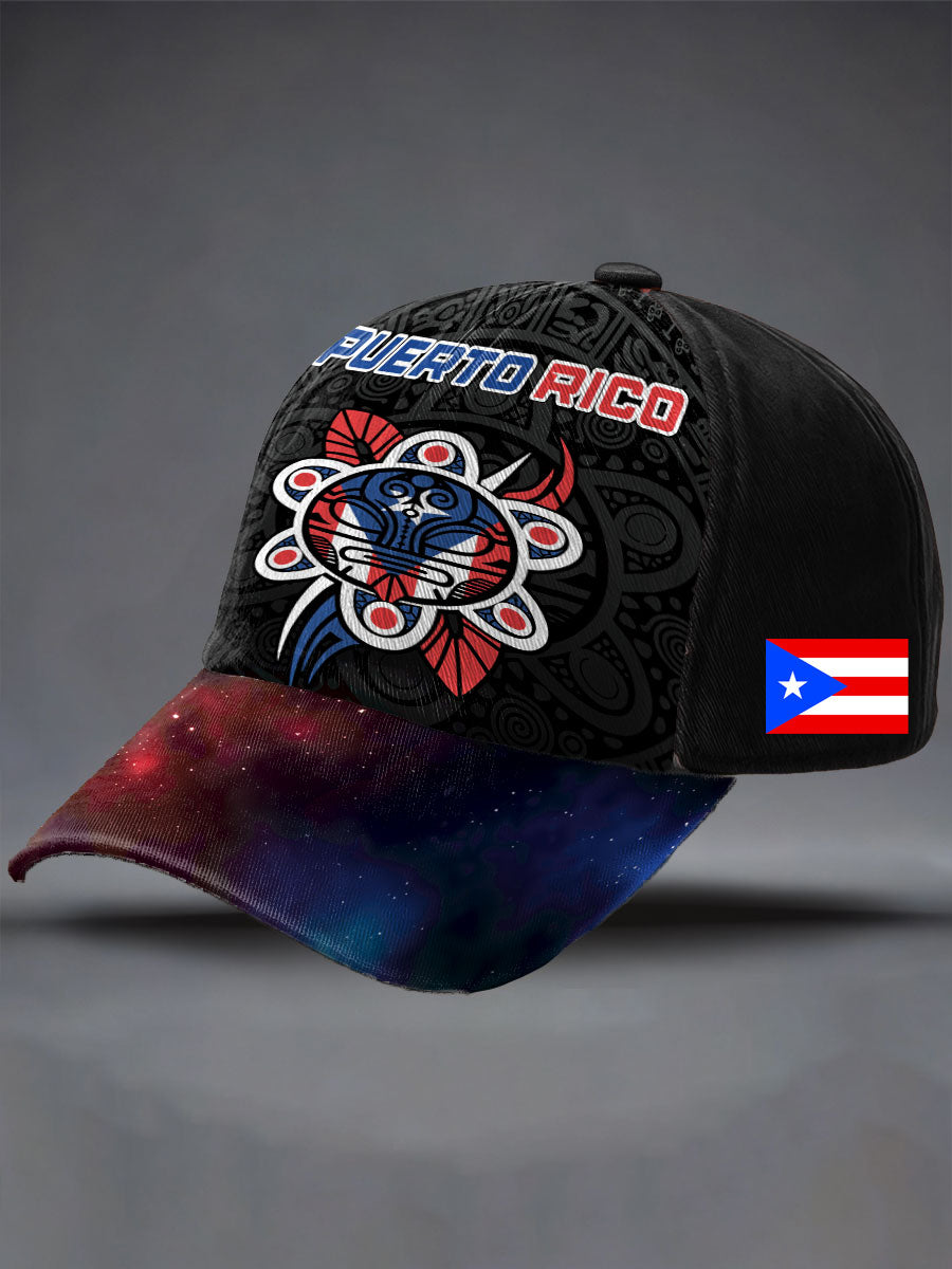Unisex Puerto Rico Art Printed Hat