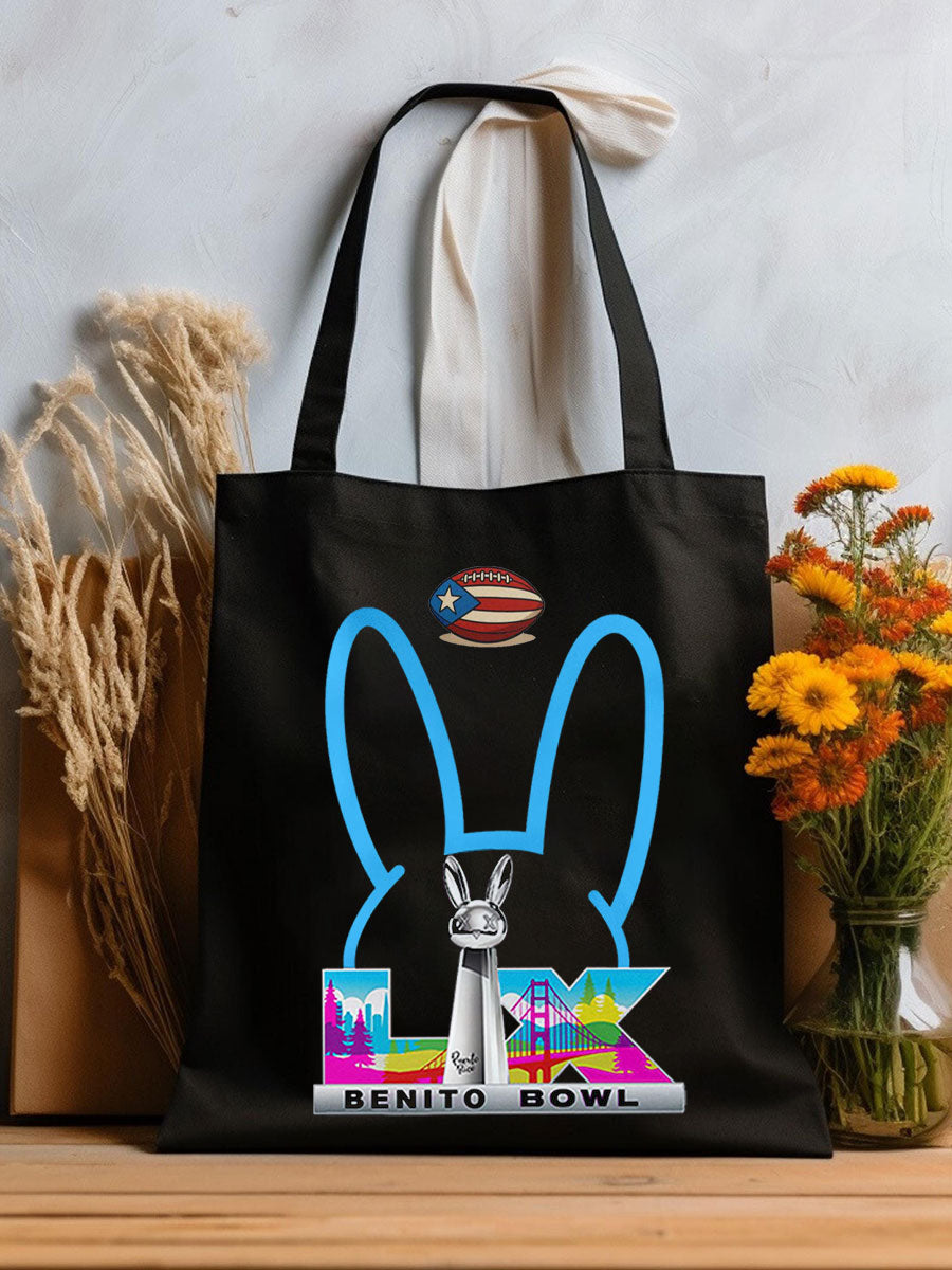 Bunny Football Music Lover Printed Bags