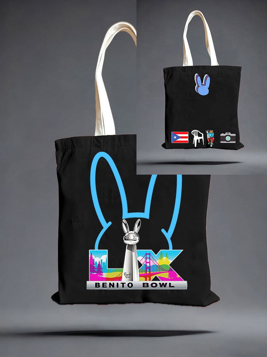 Bunny Football Music Lover Printed Bags