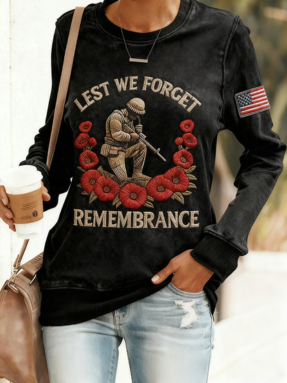 Women's Lest We Forget Casual Sweatshirt