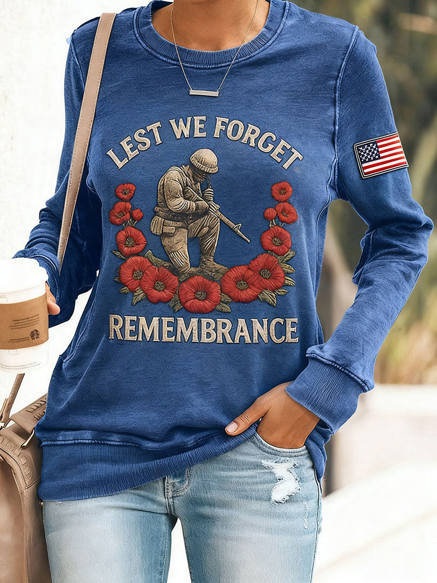 Women's Lest We Forget Casual Sweatshirt
