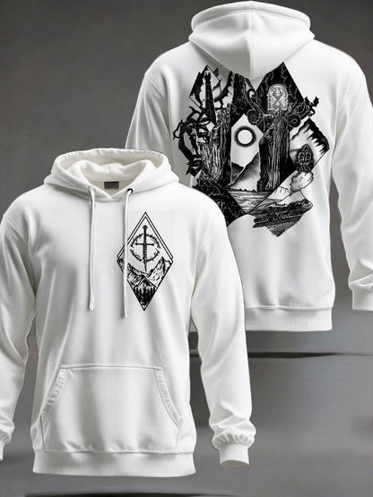 Unisex JRR Rings Books Lover Printed Hoodie