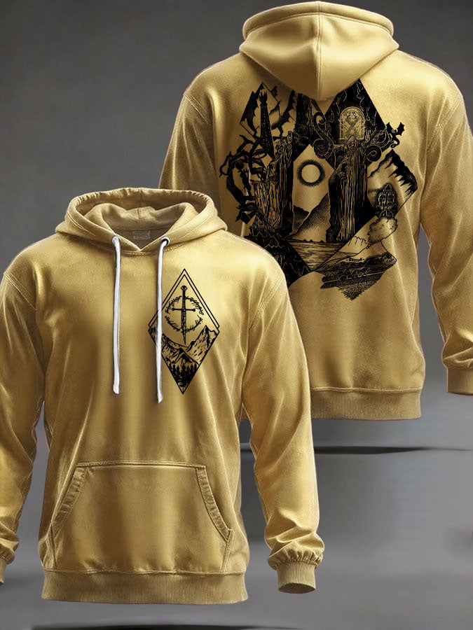 Unisex JRR Rings Books Lover Printed Hoodie