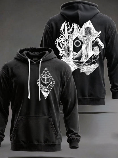 Unisex JRR Rings Books Lover Printed Hoodie