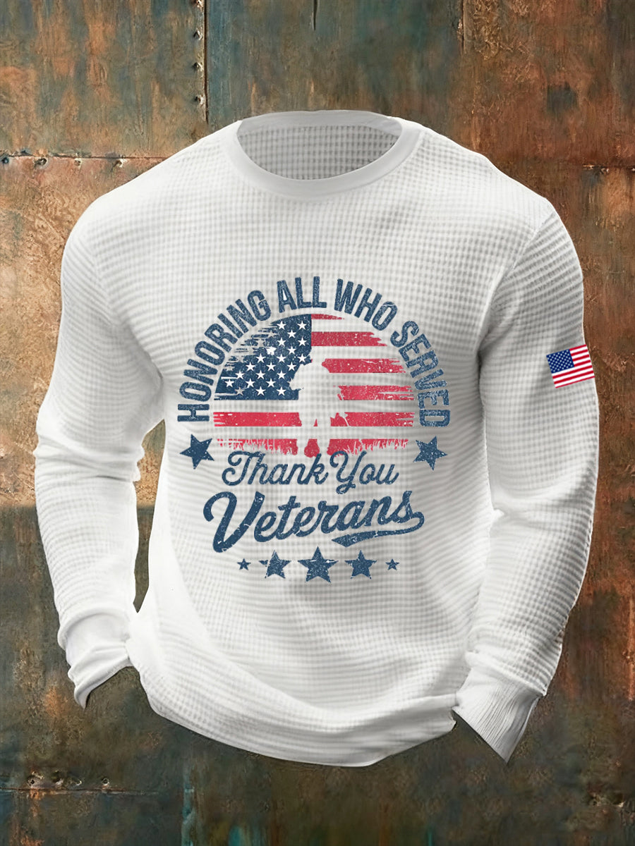 Men's Vintage Fashion Casual Crew Neck Long Sleeve Top