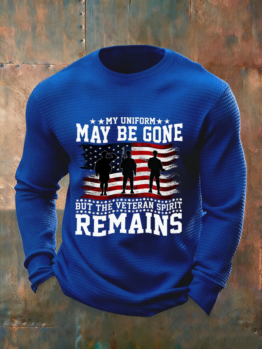 Men's Vintage Fashion Casual Crew Neck Long Sleeve Top