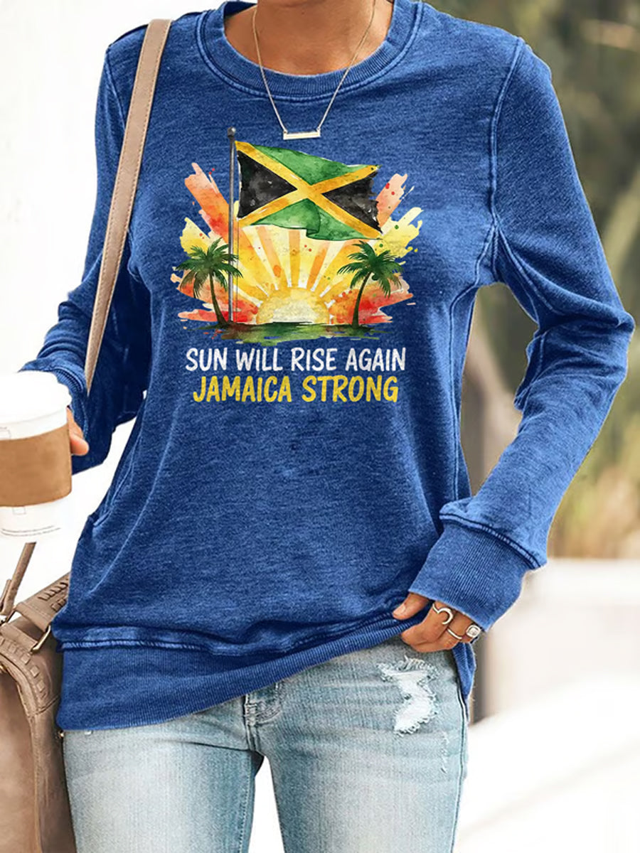 Women's Hurricane Melissa Jamaica Strong Sweatshirt
