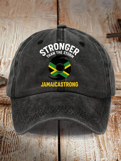 Unisex Jamaica Strong Stronger Than The Storm Hat