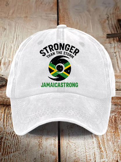 Unisex Jamaica Strong Stronger Than The Storm Hat