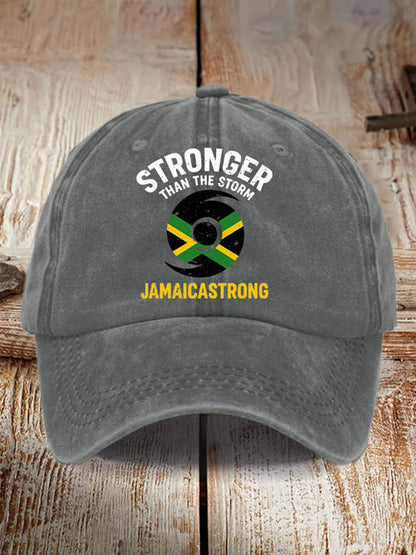 Unisex Jamaica Strong Stronger Than The Storm Hat