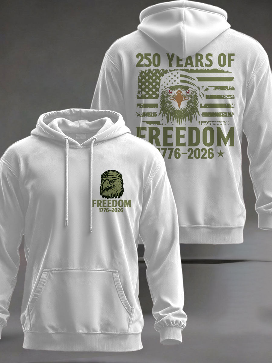 Men's United States 250 Years Printed Casual Hoodie