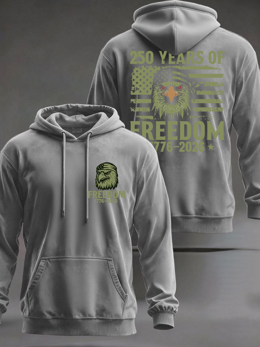 Men's United States 250 Years Printed Casual Hoodie