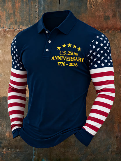 Men's American 250th Anniversary Long-Sleeve T-Shirt