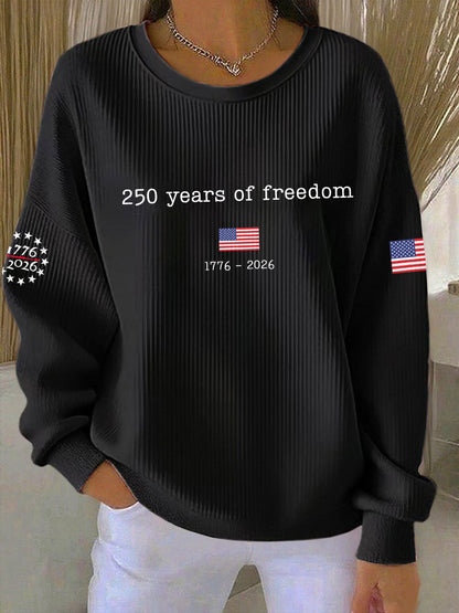 Women's American 250th Anniversary Printed Casual Sweatshirt