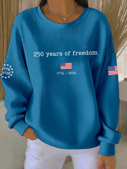 Women's American 250th Anniversary Printed Casual Sweatshirt