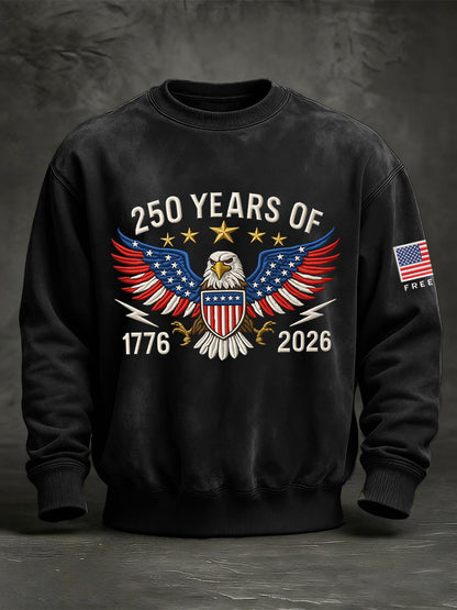 Men's 250 Years Of 1776-2026 Print Sweatshirt