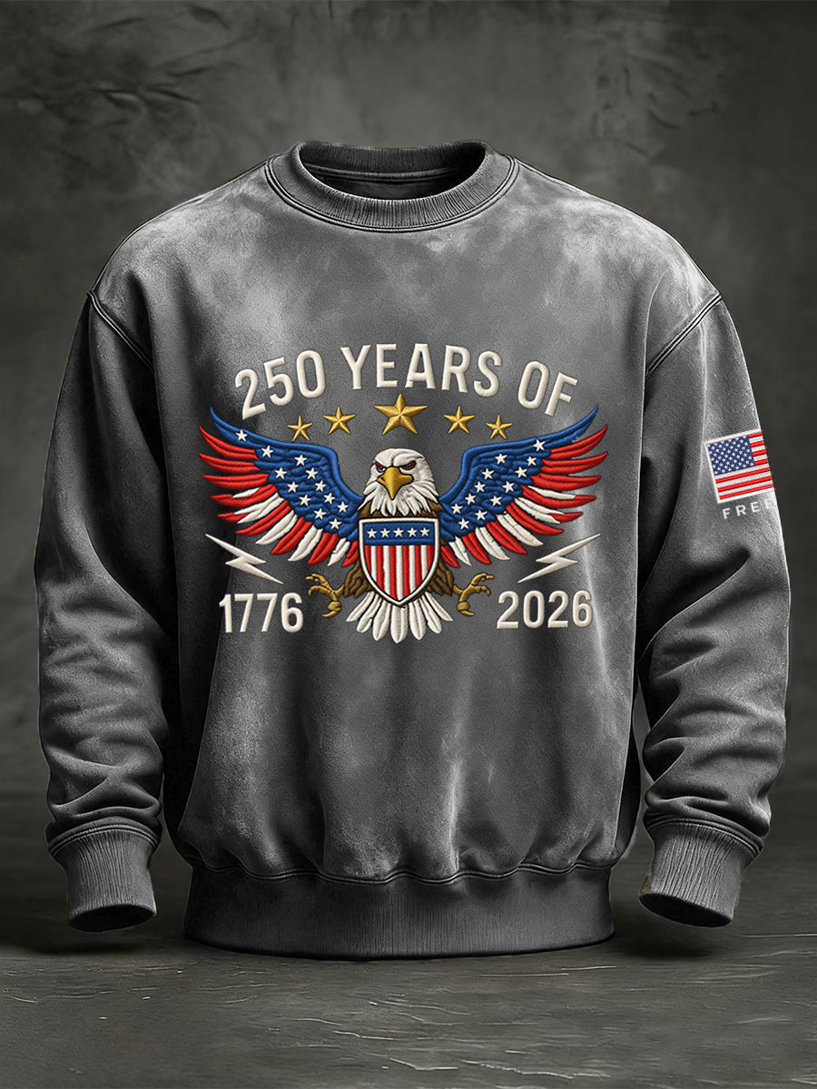Men's 250 Years Of 1776-2026 Print Sweatshirt