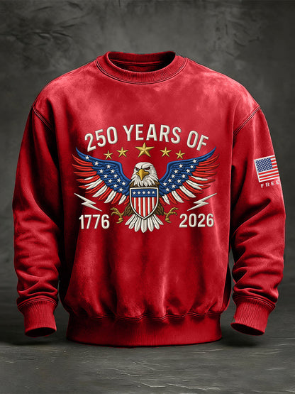 Men's 250 Years Of 1776-2026 Print Sweatshirt