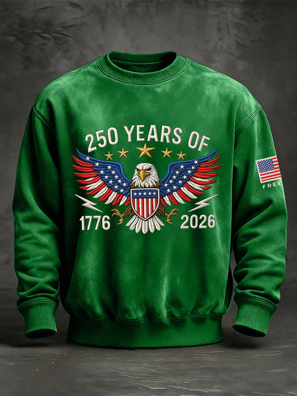 Men's 250 Years Of 1776-2026 Print Sweatshirt