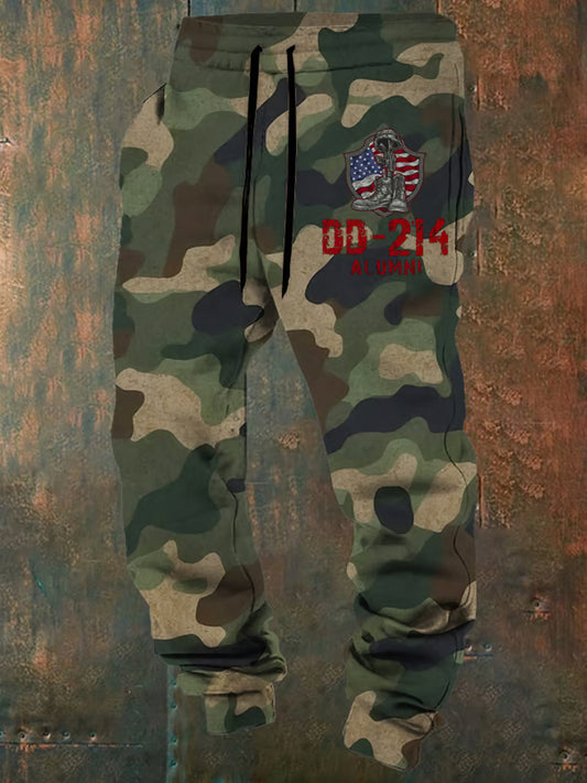Men's Camouflage Veteran Dd-214 Casual Pants