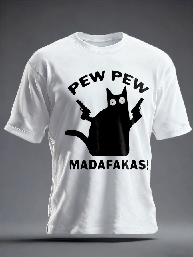 Men's Veteran Pew Humor Printed T-shirt