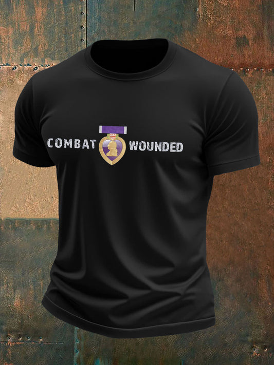 Men's Purple Heart Veteran Print T-shirt