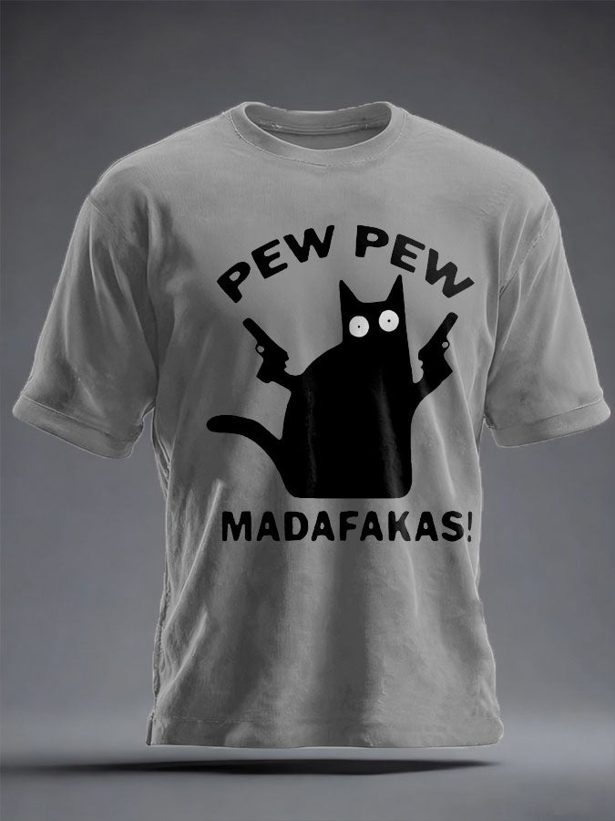 Men's Veteran Pew Humor Printed T-shirt